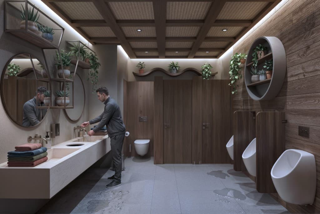 Hatay Restaurant ıslak hacim tasarım detayı