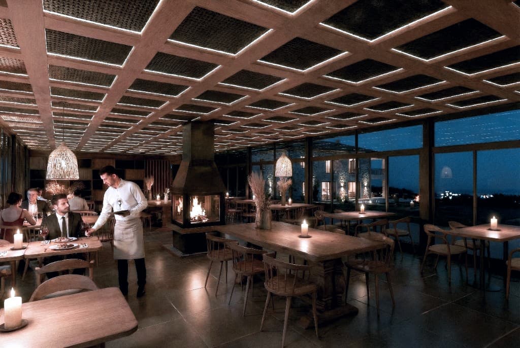 Hatay Restaurant gece atmosferi iç mekânı