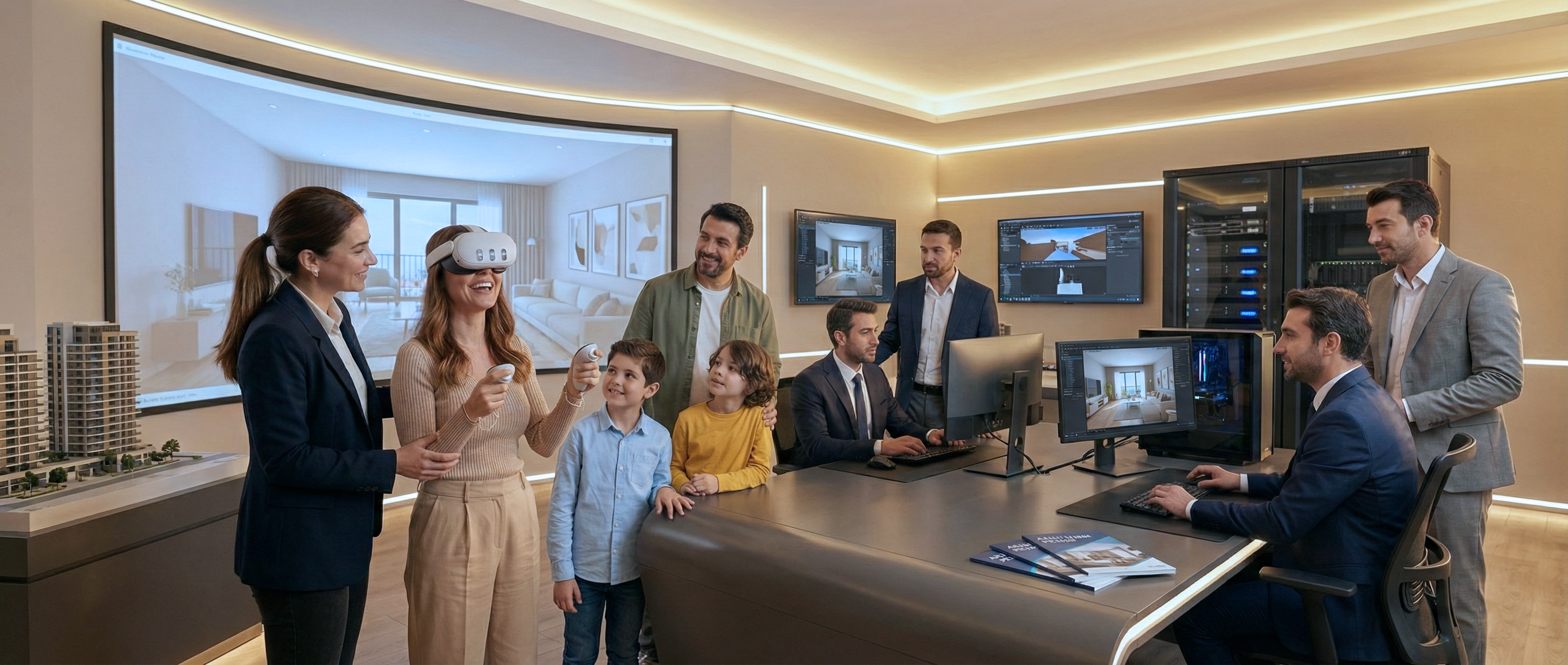 VR meeting visual